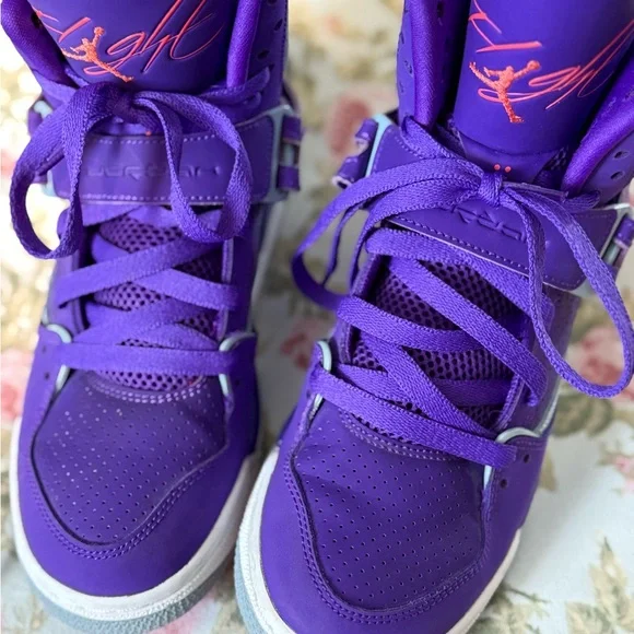 Fierce Purple Air Jordan Flight 45 Sneakers - Picture 4 of 11